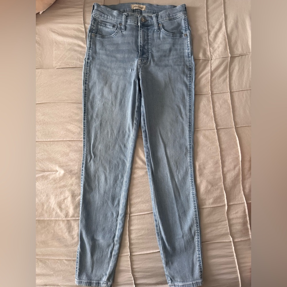 Madewell 10" High Rise Skinny Light Wash Jeans